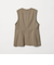 【WEB限定 Wardrobe DAILY MINIMAL】メランジ ペプラムベスト ウォッシャブル