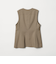 【WEB限定 Wardrobe DAILY MINIMAL】メランジ ペプラムベスト ウォッシャブル