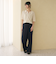 【WEB限定 Wardrobe DAILY MINIMAL】ダブルクロス ラップパンツ ウォッシャブル
