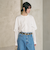【WEB限定 Wardrobe DAILY MINIMAL】フリルレイヤーブラウス ウォッシャブル