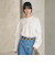 【WEB限定 Wardrobe DAILY MINIMAL】フリルレイヤーブラウス ウォッシャブル