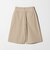コットン タック ストリング ハーフパンツ