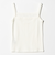 コットン パターンメッシュ キャミソール