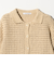 コットン ハンドクロシェ ニットカーディガン