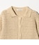 コットン ハンドクロシェ ニットカーディガン