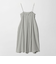 ギャザー ロングキャミソール ワンピース ウォッシャブル