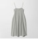 ギャザー ロングキャミソール ワンピース ウォッシャブル