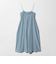 ギャザー ロングキャミソール ワンピース ウォッシャブル