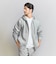 【WEB限定 WARDROBE SMART】ダブルニット ジップパーカー/セットアップ対応【抗菌・防臭】