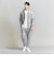 【WEB限定 WARDROBE SMART】ダブルニット ジップパーカー/セットアップ対応【抗菌・防臭】