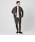 【WEB限定 WARDROBE SMART】ダブルニット ジップブルゾン/セットアップ対応【抗菌・防臭】