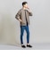 【WEB限定 WARDROBE SMART】ダブルニット ジップブルゾン/セットアップ対応【抗菌・防臭】