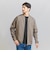 【WEB限定 WARDROBE SMART】ダブルニット ジップブルゾン/セットアップ対応【抗菌・防臭】