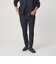 【WEB限定 WARDROBE SMART】ダブルニット ノープリーツ スラックス パンツ/セットアップ対応	【抗菌・防臭】