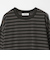 ウォッシュド ボーダー ロングスリーブ Tシャツ