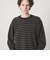 ウォッシュド ボーダー ロングスリーブ Tシャツ
