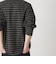 ウォッシュド ボーダー ロングスリーブ Tシャツ