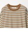 ウォッシュド ボーダー ロングスリーブ Tシャツ