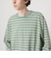 ウォッシュド ボーダー ロングスリーブ Tシャツ