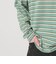 ウォッシュド ボーダー ロングスリーブ Tシャツ