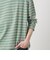 ウォッシュド ボーダー ロングスリーブ Tシャツ
