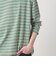 ウォッシュド ボーダー ロングスリーブ Tシャツ