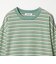 ウォッシュド ボーダー ロングスリーブ Tシャツ