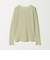 ハイツイストコットン シアークレープ ロングスリーブTシャツ