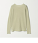 ハイツイストコットン シアークレープ ロングスリーブTシャツ