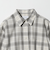 コットン チェック オーバーサイズ シャツ