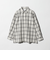 コットン チェック オーバーサイズ シャツ