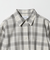 コットン チェック オーバーサイズ シャツ