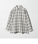 コットン チェック オーバーサイズ シャツ