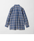 コットン チェック オーバーサイズ シャツ