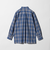コットン チェック オーバーサイズ シャツ