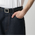 デニム シンチ バックル スーパー バギー パンツ