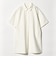 コットンナイロン ミニ シャツワンピース
