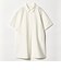 コットンナイロン ミニ シャツワンピース