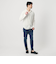 【WEB限定 WARDROBE SMART】リネンライク ワイドカラー スキッパー シャツ
