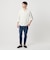 【WEB限定 WARDROBE SMART】リネンライク ワイドカラー スキッパー シャツ