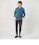 【WEB限定 WARDROBE SMART】リネンライク ワイドカラー スキッパー シャツ