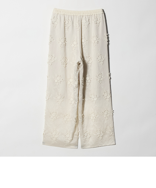 セルロースナイロン エンブロイダリー イージーパンツ｜ビューティー