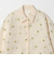 フラワーモチーフ ジャガード シャツ ウォッシャブル
