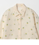 フラワーモチーフ ジャガード シャツ ウォッシャブル
