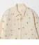 フラワーモチーフ ジャガード シャツ ウォッシャブル