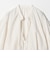 コットンナイロン ボリューム スキッパー ブラウス