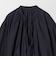 コットンナイロン ボリューム スキッパー ブラウス