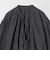 コットンナイロン ボリューム スキッパー ブラウス