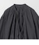 コットンナイロン ボリューム スキッパー ブラウス