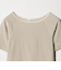 コットン パイルボーダー 5分袖カットソー